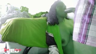 SHE HULK SUCKS THE HULKS HUGE COCK BIGGEST THICK DICK PARODY-5