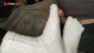 [GetFreeDays.com] Loulou Insisted on a SOCKJOB with her WHITE Fuzzy socks Adult Video June 2023-7