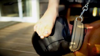 Doormat Slave in Muddy Sole Gagging - Femdom Foot DOM FullHD-3