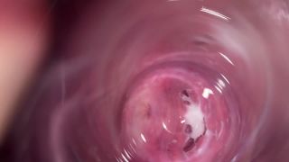 Cute PussyCamera deep inside Mia's tight creamy pussy, Internal view-6