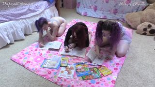Diaperedonline2Picky Stephanie Picky Stephanie  Bunny Coloring on Floor-0
