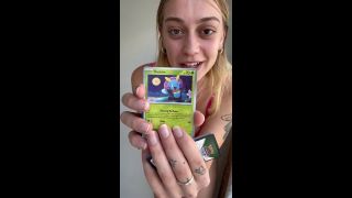 SpideyAva - Ripping Pokemon cards and showing off my bush - Day 11-3