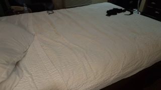 Amateur My sister-in-law roleplaying and milking me for a semen sample. rear cam-1