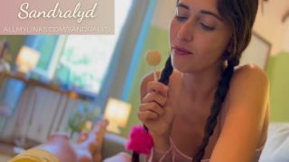 sandralyd - Schoolgirl makes a blowjob with a lollipop-3