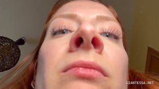 Evelyn Jade - Tiny date gets lost in giantess nose (Fetish porn)-1