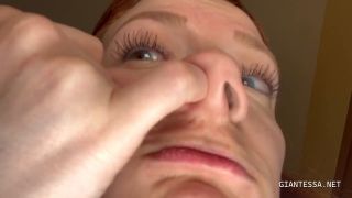 Evelyn Jade - Tiny date gets lost in giantess nose (Fetish porn)-5