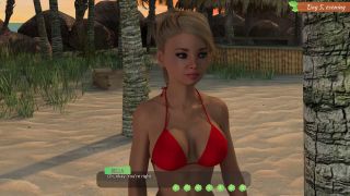FemboyyGames - Lewd Island #7 - Another evening on a deserted island by a campfire with a beautiful girl!-4
