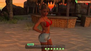 FemboyyGames - Lewd Island #7 - Another evening on a deserted island by a campfire with a beautiful girl!-6