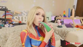 [GetFreeDays.com] Captain Marvel Tests New Bad Dragon Toys Sex Stream December 2022-4