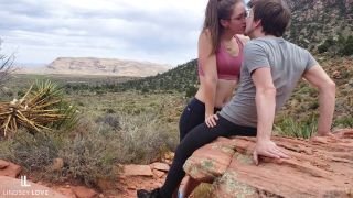 7146 Lindsey Love - Cute Couple have Sex on Public Trail-0