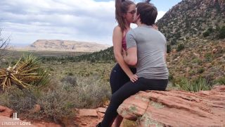 7146 Lindsey Love - Cute Couple have Sex on Public Trail-1