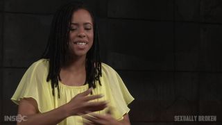 Toned beauty Kira Noir cranked up in strict chains and ro...-1