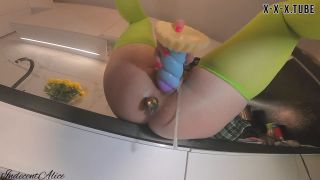 Morning Masturbation In The Kitchen Squirt Orgasm Indecentalice  IndecentAlice   Big Toys-6