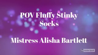 online xxx clip 35 muscle fetish Mistress Alisha Bartlett - Pov Fluffy Socks Foot Worship, smelly-feet on feet porn-0