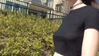 free porn video 10 fetish friendly femdom porn | Walk at Local Park - Semi Sheer Top - k2s.tv | hidden camera-2