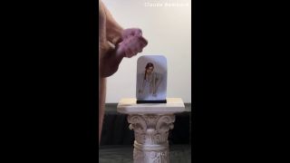 Claude Bombard - Claude Bombard defaces artwork of Penny Pax, cums on her glasses, face and tits | art cumshot-3