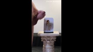 Claude Bombard - Claude Bombard defaces artwork of Penny Pax, cums on her glasses, face and tits | art cumshot-4