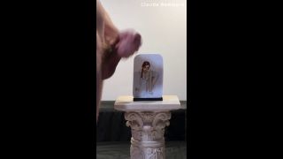 Claude Bombard - Claude Bombard defaces artwork of Penny Pax, cums on her glasses, face and tits | art cumshot-5