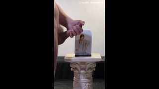 Claude Bombard - Claude Bombard defaces artwork of Penny Pax, cums on her glasses, face and tits | art cumshot-6