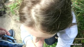 Hi Youth - Russian Slut Make Blowjob Outdoor after University - hiyouth - Cute-5