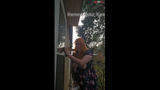 Redhead Hitachis and Deepthroats Outdoors in Public and Tries NOT to get caught-8