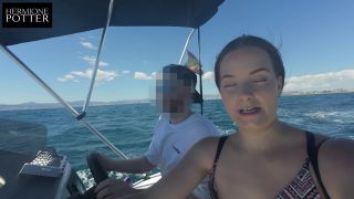 Hermione Potter - A boat, a facial, and a cumwalk on the balcony. Everyone can see me. Adult VLOG! 1080P - Cum walk-5