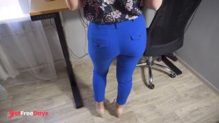 Spying On Coworker With Visible Panty Line In Trousers-0