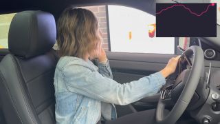 Cumming Hard In Public Drive Thru With Lush Remote Controlled Vibrator-5