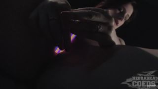 Phat Ass Teen Sabrina Kinky Glowstick Stretch Gape And Masturbate Dildo-3