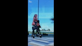 Latex Transparent Pink Latex Hijab Style In Public Quick ...-7