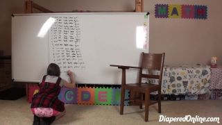 Diaperedonline2Rainbow Rainbow Diapered Bully Writing Lines-9