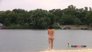 Nude Beach - Hot Little Tit girl girl  Posing-6