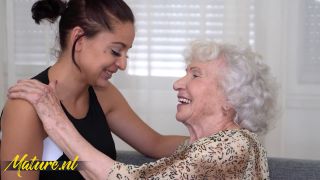 Hairy Granny Norma Is Having A Lot Of Fun With Big Tits Teen Sheryl Col.-1