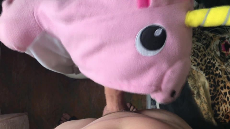 Beautifullera - Pink unicorn gets a shot of cum on face