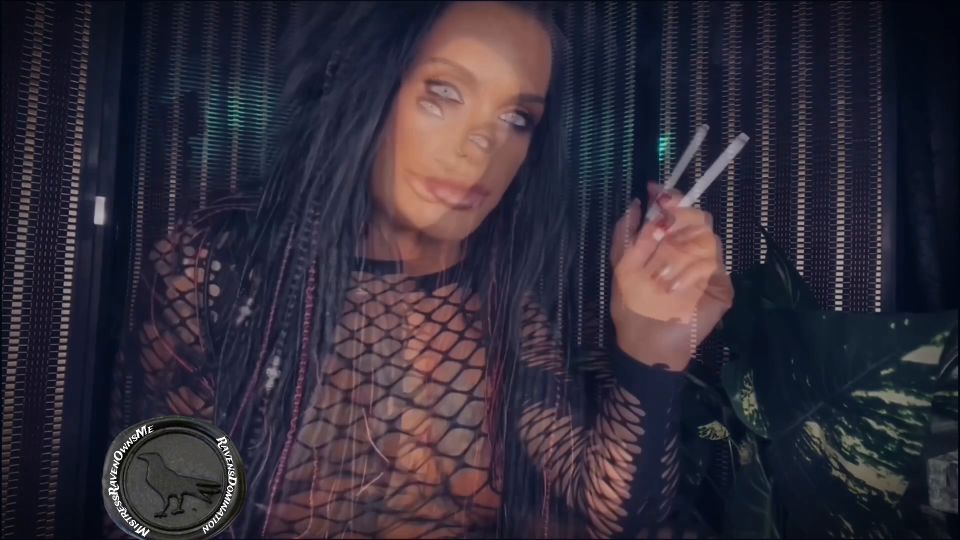 Mistressravenfd - Smoking With My Strap - On - Handpicked Jerk - Off Instruction - Smoke fetish