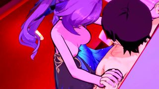 Wet Waifus - Keqing Invites you to a Love Hotel to Fuck you Senseless - Genshin Impact-2