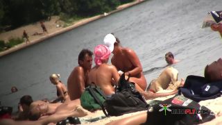 A public strand heats up with two hot teen naturists  3-4