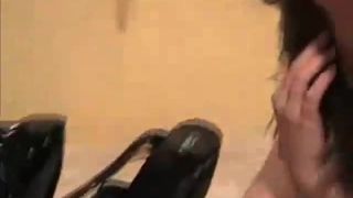 xxx video clip 26 Cumming On Shoes Shoejob. Hot shoejob, footjob and handjob combination for lucky guy who cums on her shoe for her to eat - foot domination - femdom porn thumbzilla femdom-5