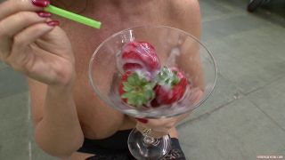 Janet Mason Janet Mason Uses A Straw To Gobble Down Hot Loads Of Cum (Femdom porn)-9