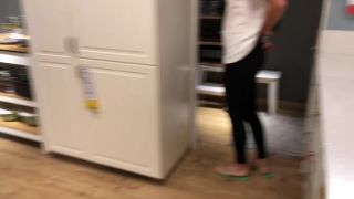 xxx video 14 IviRoses Exhibitionist Public Nudity – Risky IKEA anal dildo barefoot | dildo fuck | public femdom brat-1