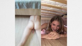 semulv - He Fucked me while I was Stuck. had to Shut my Mouth with my Panties  on russian amateurs behind-0