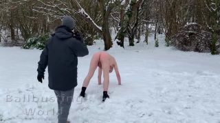 Ballbusting World PPV - Nikki Whiplash - Snowballs 2021 - Ballbusted in the snow by Nikki Whiplash - BB1491 Ballbusting-6