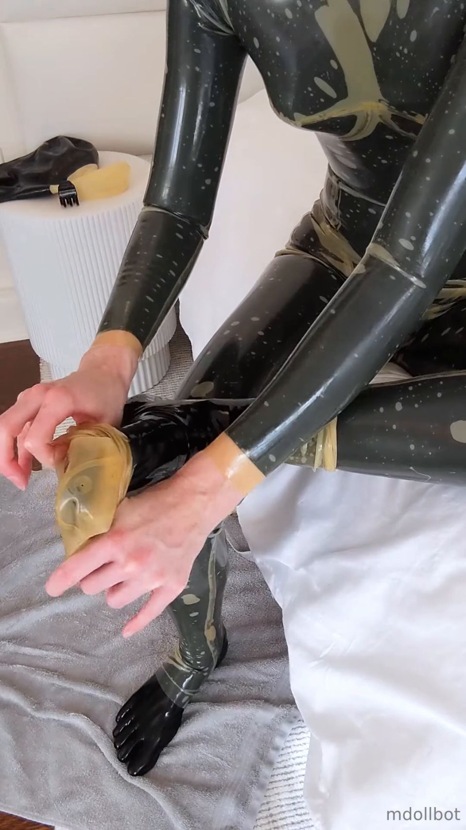 mdollbot 2024-10-15 Let s add a hood and some latex socks to this dress-up  l81c5m