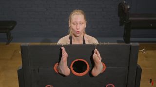 RFStudioProduction Frida Foot Tickling for Cute and Sensitive Blonde in Big Stocks (Feet porn)-3