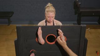 RFStudioProduction Frida Foot Tickling for Cute and Sensitive Blonde in Big Stocks (Feet porn)-5