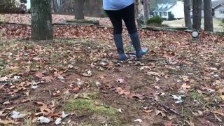 Pt 2 BuddahsPlayground - Pregnant In Rain Boots-1