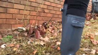 Pt 2 BuddahsPlayground - Pregnant In Rain Boots-6