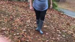 Pt 2 BuddahsPlayground - Pregnant In Rain Boots-9