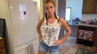 Brandi Braids – Naughty StepDaughter Blackmails StepDad Creampie!-0