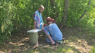 BigBrainedGeek - Pervy Nerd Caught By Hot Horny Jogger - She Makes Me Fuck Her In Public!-2